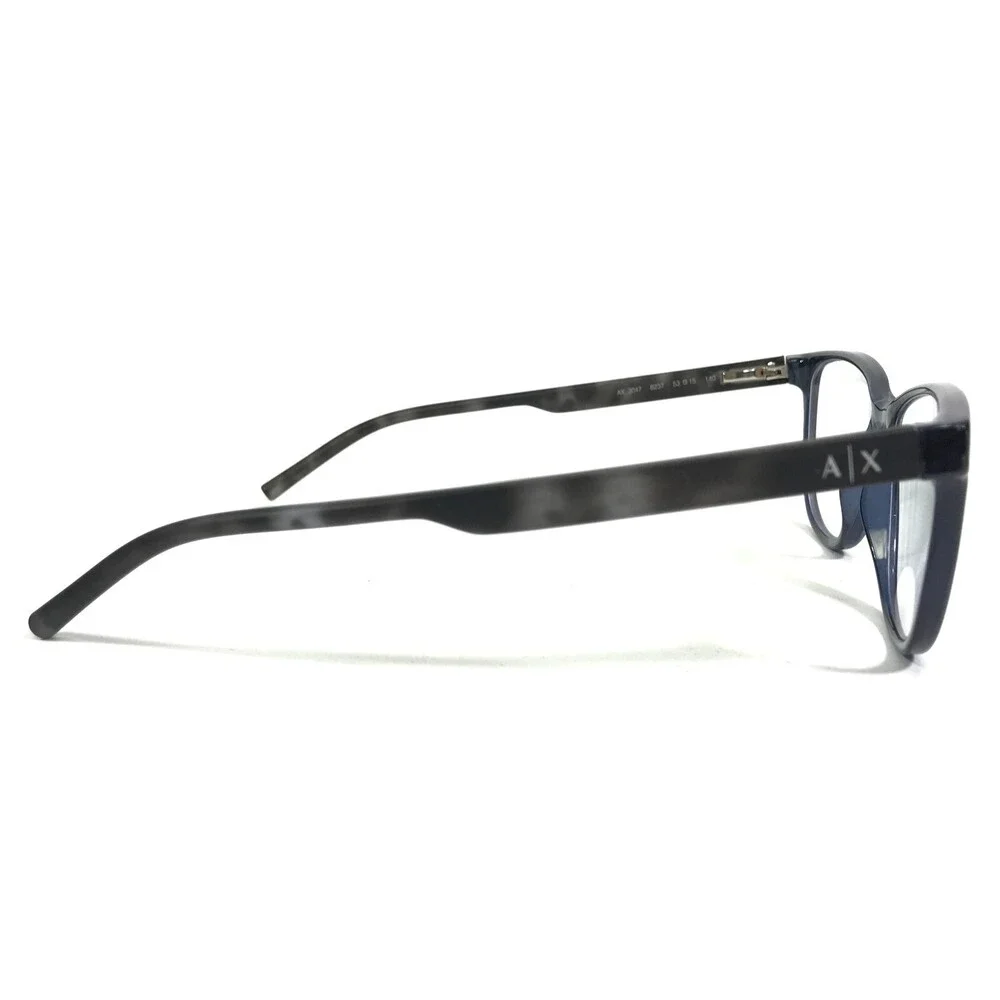 Armani Exchange Eyeglasses Frames AX 3047 8237 Grey Blue Cat Eye 53-15-140